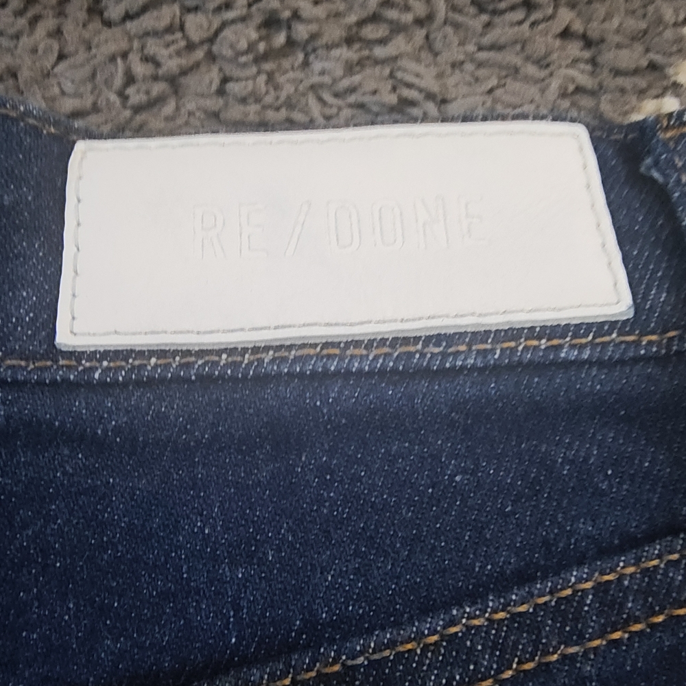 Re/Done drainpipe super high waist skinny jeans in rigid like color size 26 - Picture 13 of 15